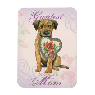 Border Terrier Heart mama Magneet