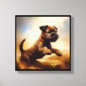 Border Terrier-hond  Canvas Afdruk (Voorkant)