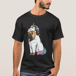 Border Terriër Hond in Eenhoorn Kostuum T-shirt