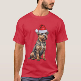 Border Terrier Hondenliefhebber Funny Christmas T-shirt