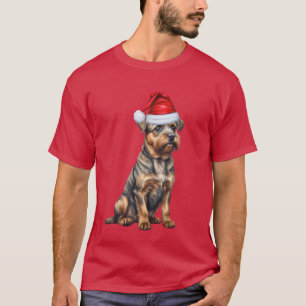 Border Terrier Hondenliefhebber Funny Christmas T-shirt