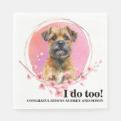 Border Terrier Ik Doe Te Servetten Met Honden Foto (Voorkant)