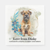 Border Terrier Ik Doe Te Servetten Met Honden Foto (Voorkant)