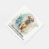 Border Terrier Ik Doe Te Servetten Met Honden Foto (Hoek)