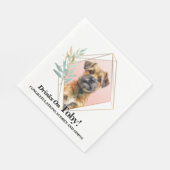 Border Terrier Ik Doe Te Servetten Met Honden Foto (Hoek)