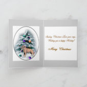 Border Terrier kerstcadeaus Feestdagen Kaart (Binnen)