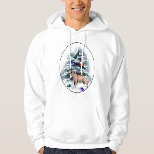 Border Terrier kerstcadeaus Hoodie (Voorkant)