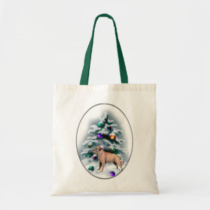 Border Terrier Kerstcadeaus Tote Bag