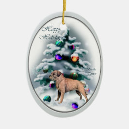 Border Terrier kerstcadeautjes Ornament