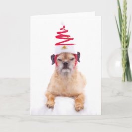 Border Terrier Kerstmis Kaart