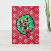 Border Terrier KiniArt™ Kerst Kaart (Voorkant)