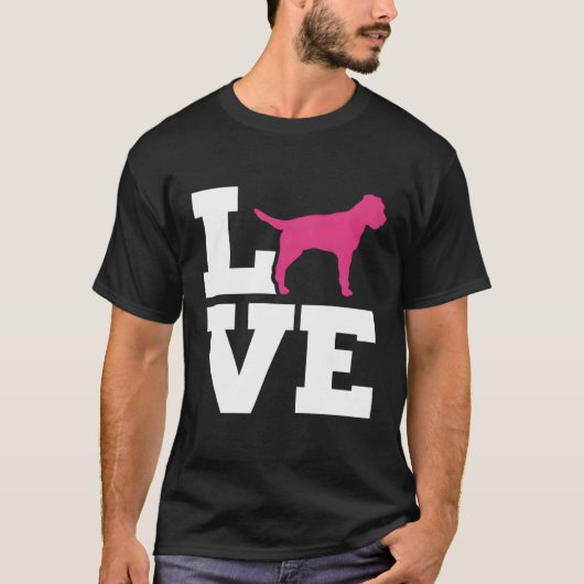 Border Terrier Love T-shirt (Voorkant)