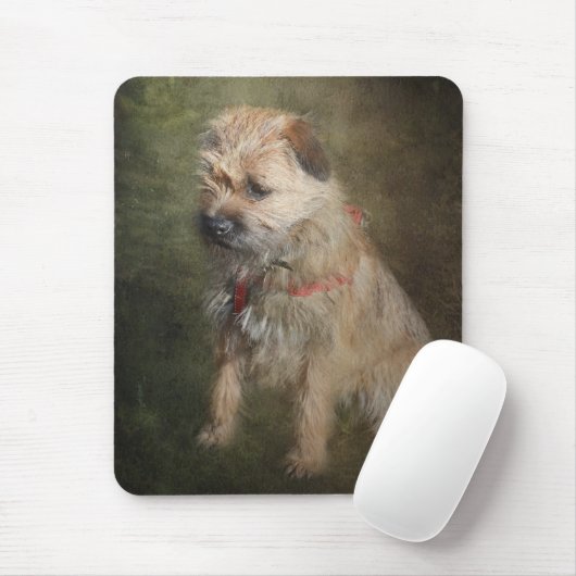 Border Terrier Mousemat Muismat (Met muis)