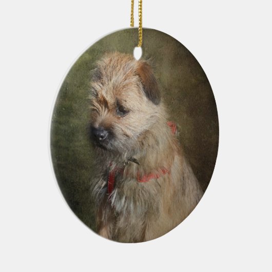 Border Terrier Ornament (Rechts)