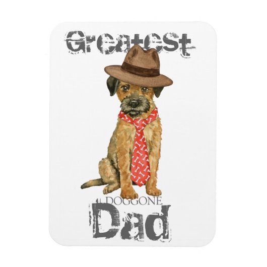 Border Terrier Pa Magneet (Verticaal)