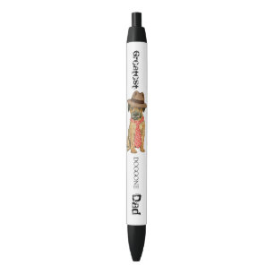 Border Terrier Pa Zwarte Inkt Pen