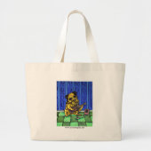 Border Terrier Palling Guitar Grote Tote Bag (Voorkant)