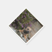 Border Terrier Papieren servetten (Hoek)
