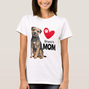 Border Terrier Personized Mam T-shirt