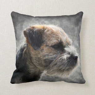 Border Terrier Polyester Sierkussen