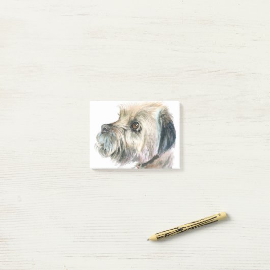 Border Terrier Post-it® Notes (Op bureau)