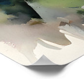 Border Terrier Puppy met kolibrie Poster (Hoek)