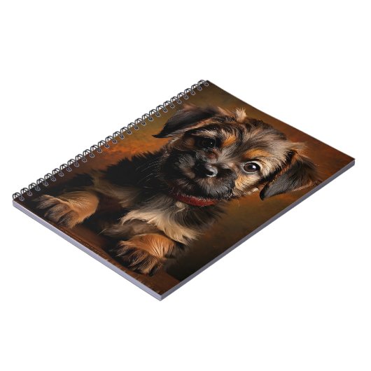 Border Terrier Puppy Notitieboek (Linkerzijde)