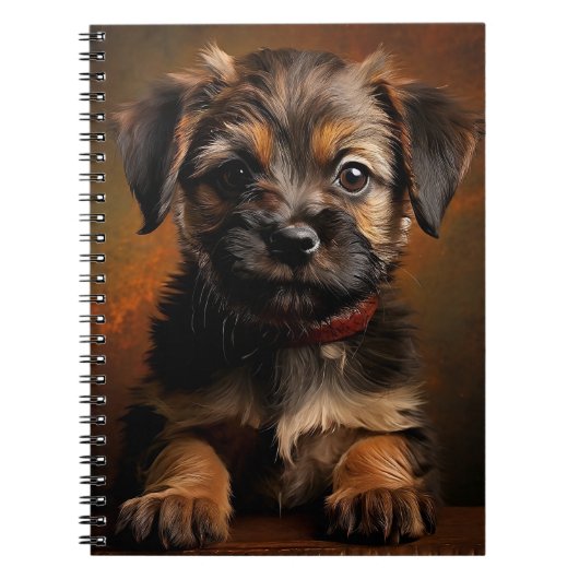 Border Terrier Puppy Notitieboek (Voorkant)