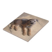 Border Terrier Puppy Tegeltje (Zijkant)
