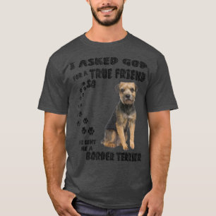 Border Terrier Quote mam Papa Costume, Cute Small T-shirt