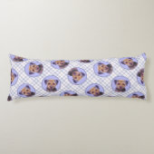 Border Terrier Schilderen Schattigee Originele Pet Lichaamskussen (Voorkant)