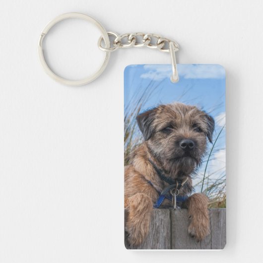 Border Terrier Sleutelhanger (Voorkant)