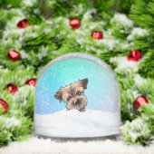 Border Terrier Sneeuwbol (Kerstmis)