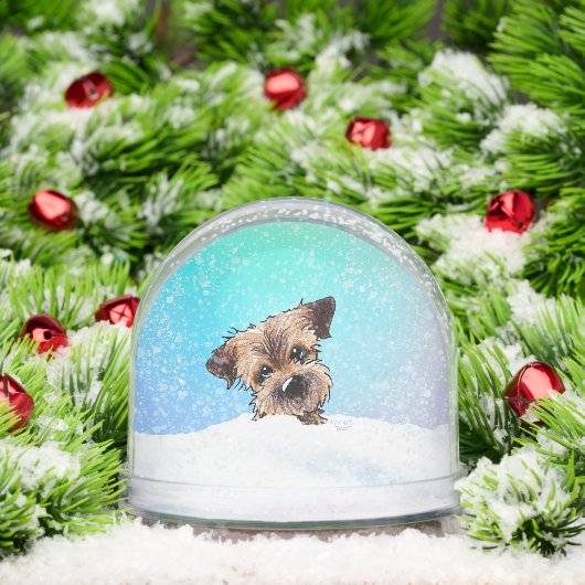 Border Terrier Sneeuwbol (Kerstmis)