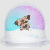 Border Terrier Sneeuwbol (Achterkant)