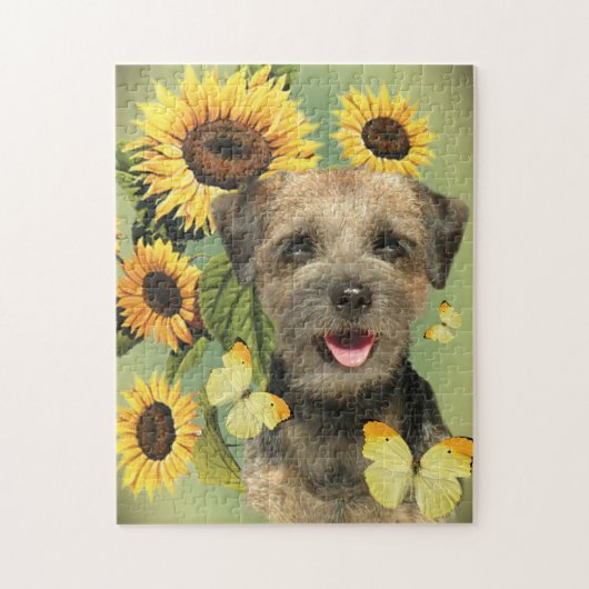 Border Terrier Sunshine Puzzle Legpuzzel (Verticaal)