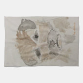 Border Terrier Tea Theedoek (Horizontaal)