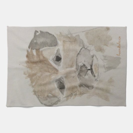 Border Terrier Tea Theedoek (Horizontaal)