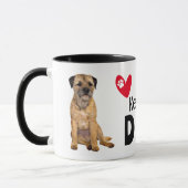 Border Terrier Two-Sided Dad Mok (Links)