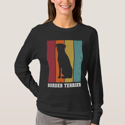 Border Terrier Vintage  1 T-shirt (Voorkant)