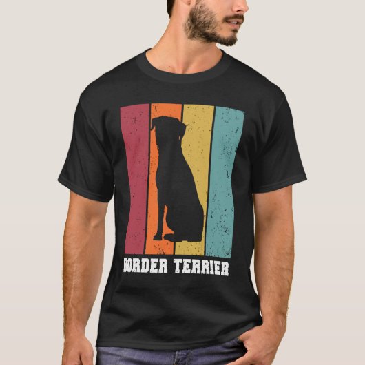 Border Terrier Vintage  1 T-shirt (Voorkant)