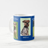 Border Terriers 4 schattige afbeeldingen gepersona Koffiemok (Voorkant links)