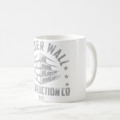 Border Wall Construction Co. T-shirt Grappig Medew Koffiemok (Voorkant rechts)