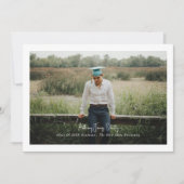 Borderdered Simple Photo Modern Design Aankondiging (Voorkant)