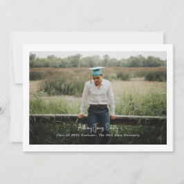 Borderdered Simple Photo Modern Design Aankondiging