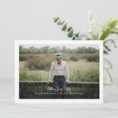 Borderdered Simple Photo Modern Design Aankondiging (Staand voorkant)