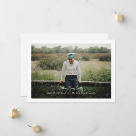 Borderdered Simple Photo Modern Design Aankondiging