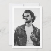 Borderdered Simple Photo Modern Design Aankondiging (Voorkant)