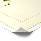 Bordered Print of Green Grasshopper (Hoek)