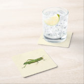 Bordered Print of Green Grasshopper Kartonnen Onderzetters (Insitu)